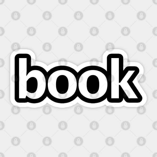 Book Minimal Typography White Text Sticker by ellenhenryart
